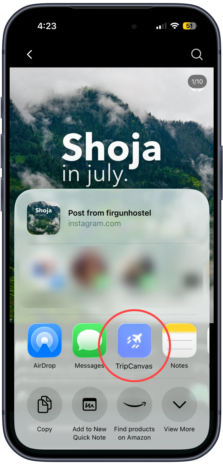 For on-platform actions, a central floating action button allows quick addition of distinct data chips: Locations, Contacts, Links, Images, and Notes
