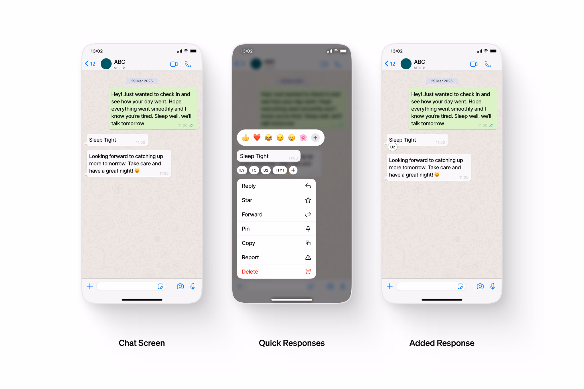 WhatsApp Emoji Reactions
